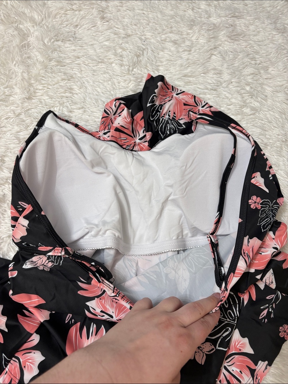 NWOT Floral Tankini Swim Set With Shorts From Amazon Size 4XL - Picture 5 of 16